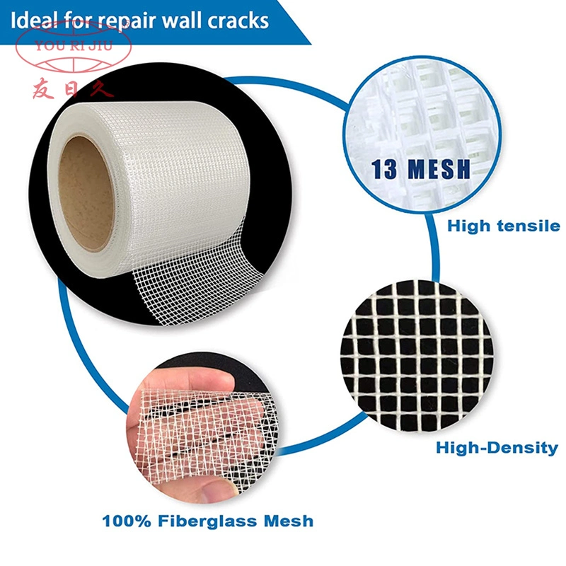 Yourijiu Repair Wall Cracks Strong Reinforced Drywall Joint Acrylic Self-Adhesive Fiberglass Mesh Tape